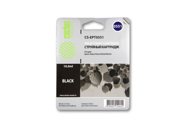 Картридж для принтера и МФУ Cactus CS-EPT0551 Black